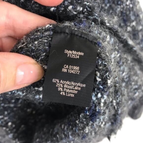 Womens Spanner Cardigan Sweater Shawl Collar Wide Batwing Cuffed Sleeve - Picture 9 of 9